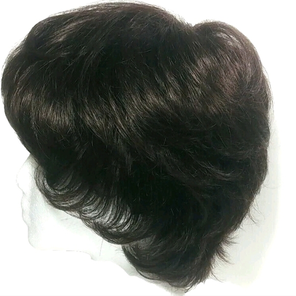 Rene of Paris Jamie, Y2K style wig, 2348 Dark brown, Short Sleek - Picture 4 of 9